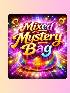 Mixed Mystery Bag Graphic Print - Vibrant Rainbow